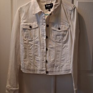 William Rast Women's White Denim Jacket